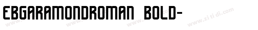 ebgaramondroman bold字体转换